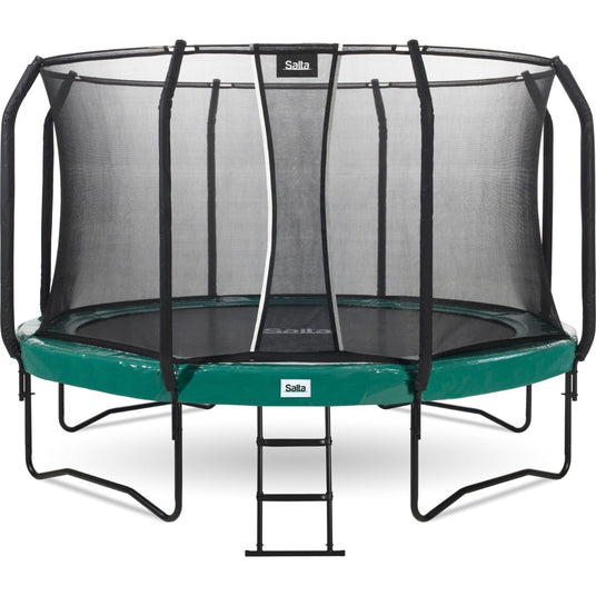 14ft Salta Green Round First Class Edition Trampoline with Enclosure