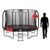 14ft Salta Black Round First Class Edition Trampoline with Enclosure