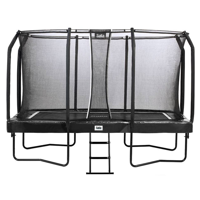 10ft x 7ft Salta Black Rectangular First Class Trampoline with Enclosure (5375A)
