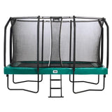 10ft x 7ft Salta Green Rectangular First Class Trampoline with Enclosure (5375G)