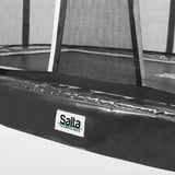 10ft x 7ft Salta Black Rectangular First Class Trampoline with Enclosure (5375A)