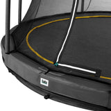12ft Salta Black Comfort Edition InGround Round Trampoline with Enclosure