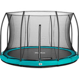 14ft Salta Green Comfort Edition InGround Round Trampoline with Enclosure (5398G)B