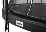 12ft Salta Black Round Premium Edition Trampoline with Enclosure