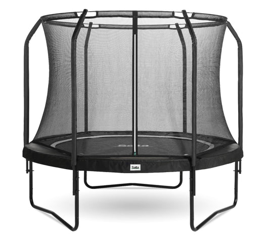 12ft Salta Black Round Premium Edition Trampoline with Enclosure