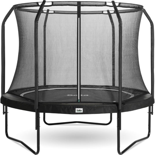 14ft Salta Black Round Premium Edition Trampoline with Enclosure