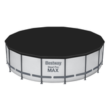 Bestway Round Steel Pro MAX™ Grey 16ft x 48" Above Ground Swimming Pool, Filter, Pump & Accessories
