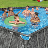 Bestway 24ft x 12ft x 52" Rectangular APX 365 Above Ground Swimming Pool, Polysphere Filter Pump & Accessories