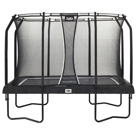 10ft x 7ft Salta Black Rectangular Premium Trampoline with Enclosure (5362)