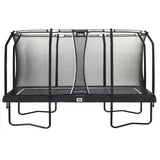 13ft x 8ft Salta Black Rectangular Premium Edition Trampoline with Enclosure