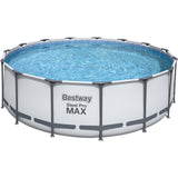 Bestway 15ft x 48" Steel Pro MAX Round Above Ground Swimming Pool,