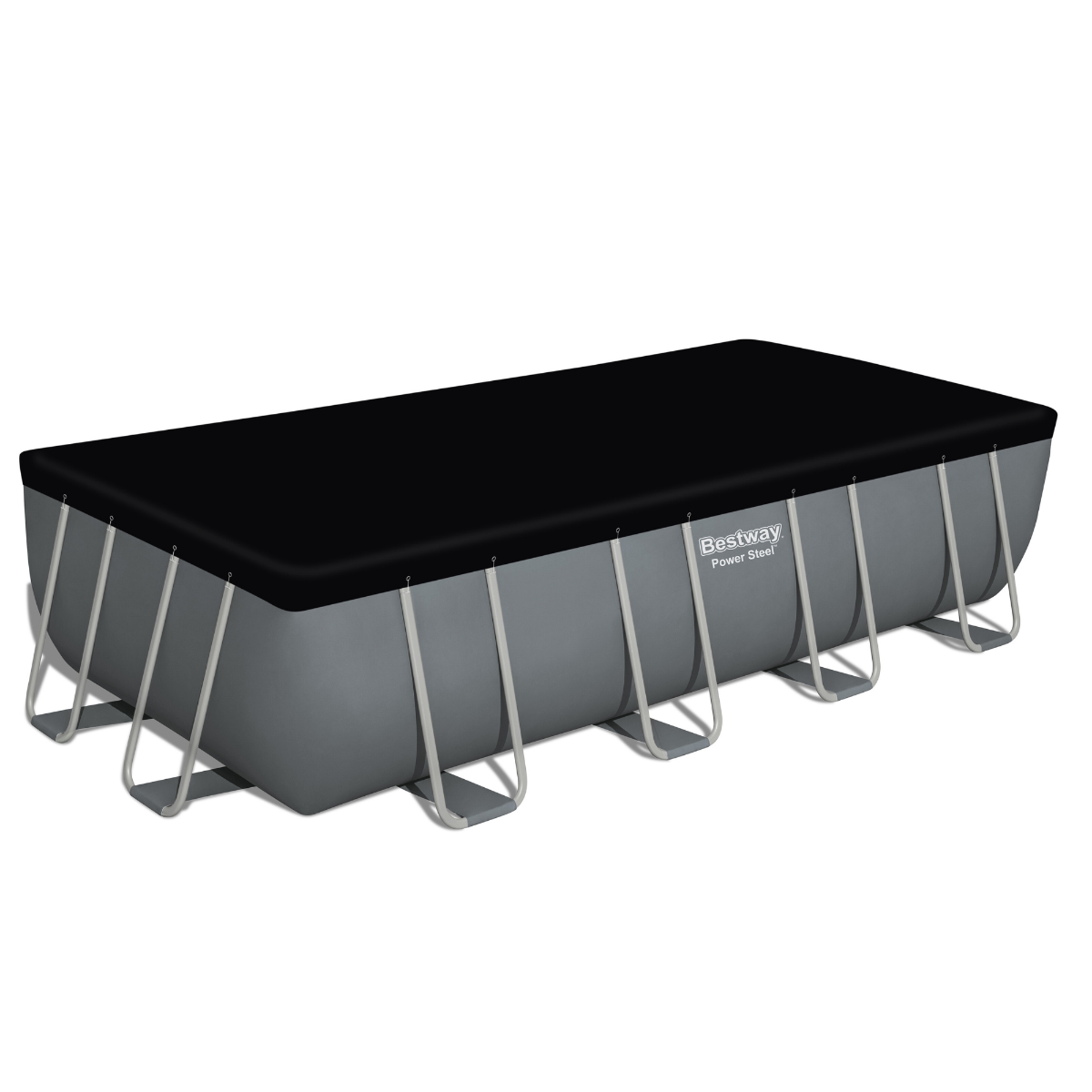 Bestway 18ft x 9ft x 48" Rectangular Steel Pro MAX™ Above Ground Swimming Pool, Filter Pump & Accessories