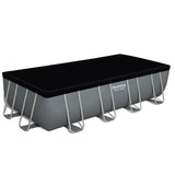 Bestway 18ft x 9ft x 48" Rectangular Steel Pro MAX™ Above Ground Swimming Pool, Sand Filter Pump & Accessories
