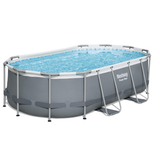 Bestway 14ft x 8ft 2" x 39.5" Oval Steel Pro Max Above Ground Swimming Pool, Filter Pump & Accessories