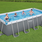 Bestway 16ft x 8ft x 48" Rectangular Steel Pro MAX Above Ground Swimming Pool, Filter Pump & Accessories