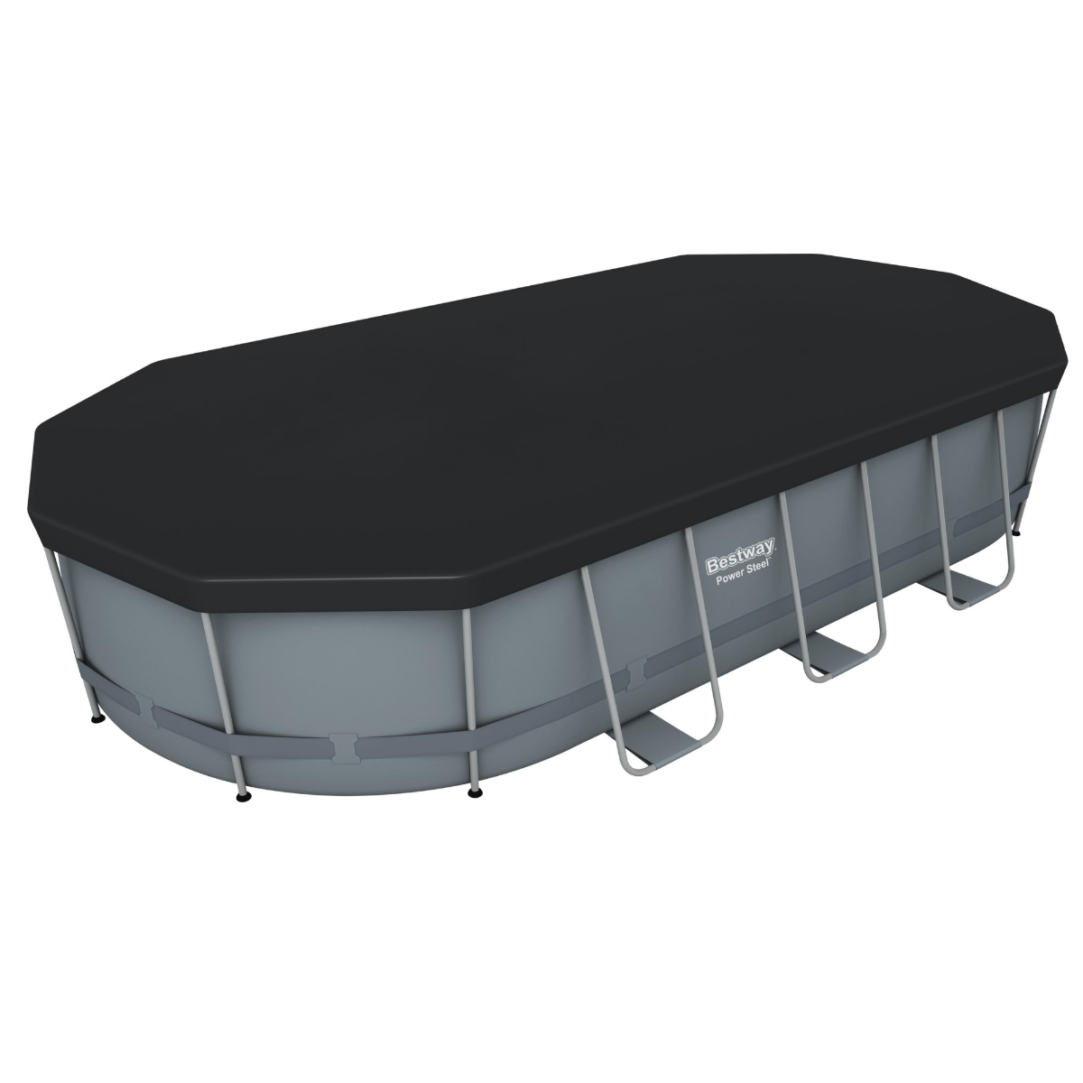 Bestway 18ft x 9ft x 48" Oval Steel Pro Max Above Ground Swimming Pool, Filter Pump & Accessories