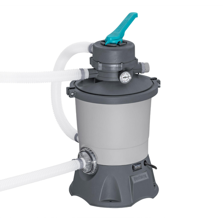 Bestway 16ft x 10ft x 42" Oval Steel Pro MAX™ Splashview Above Ground Swimming Pool, Sand Filter Pump & Accessories