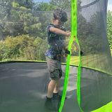 10ft x 7ft JumpPRO® Xplore Green Rectangular Trampoline with Enclosure