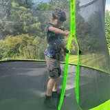 11ft x 8ft JumpPRO™ Xplore Green Rectangular Trampoline with Enclosure