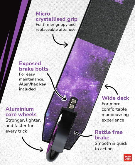 Purple - Deluxe Stunt Scooter