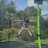 10ft x 7ft JumpPRO® Xplore Green Rectangular Trampoline with Enclosure