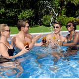 Bestway 13ft 6" x 6ft 7" x 48" Rectangular Steel PRO Max Above Ground Swimming Pool, Filter Pump & Accessories