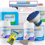 Chemical Starter Kit with Chlorine Tablets and Dispenser - For Pools Over 15ft Diameter