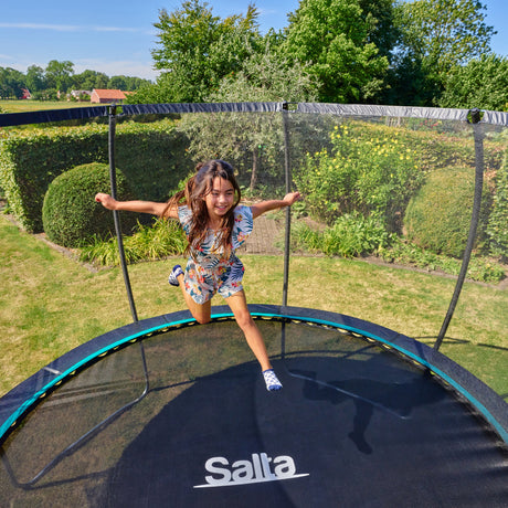 10ft Salta Cosmos Round Trampoline with Enclosure
