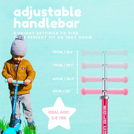 Ocean - Teeny Fold 3 Wheel Scooter