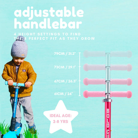 Dinosaur - Teeny Fold 3 Wheel Scooter