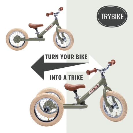 Trybike 2-in-1 Convertible Balance Bike & Trike
