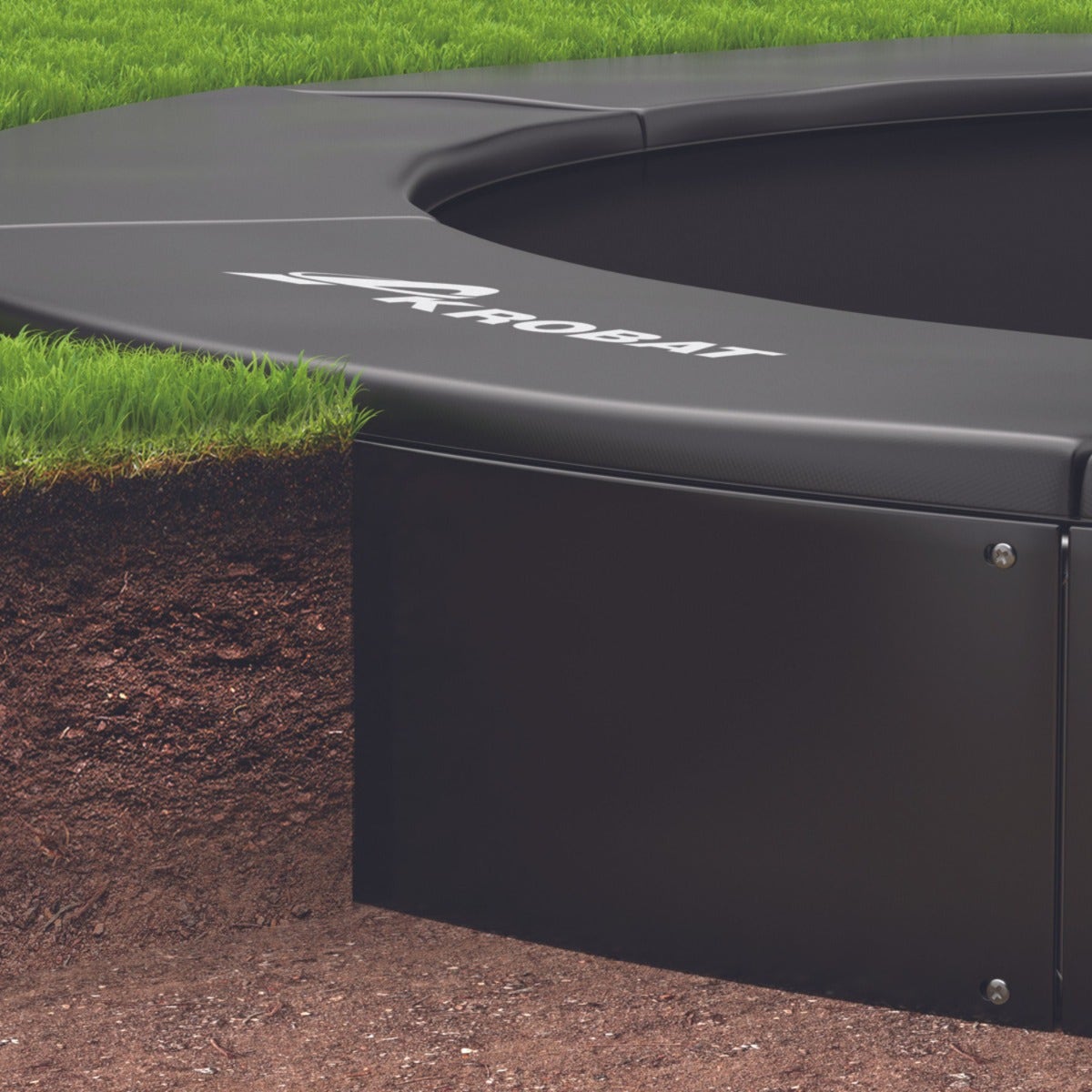 10ft x 6ft Akrobat Primus Flat Rectangular Trampoline
