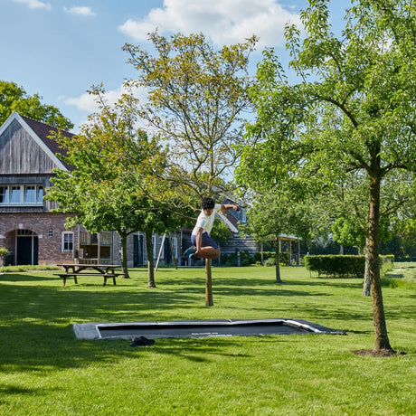 10ft x 7ft Salta Royal Baseground Black Rectangular Trampoline