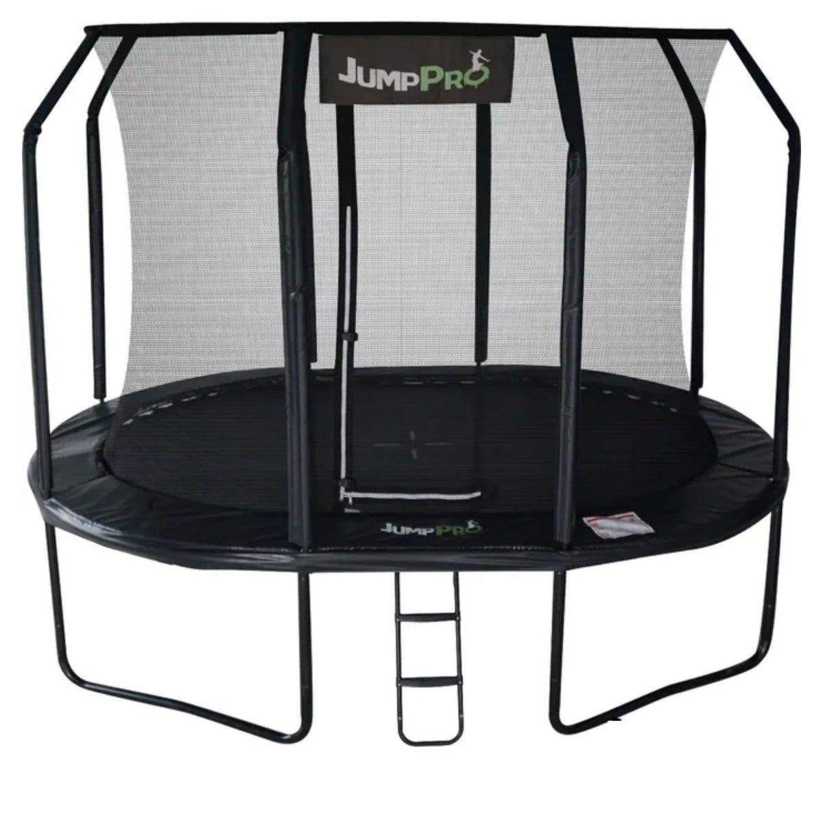10ft x 7ft JumpPRO™ Xcel Black Oval Trampoline with Enclosure