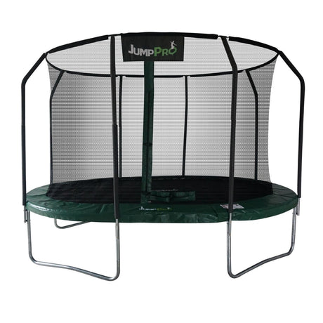 12ft x 8ft JumpPRO™ Xcite Black Oval Trampoline with Enclosure (JV128G)