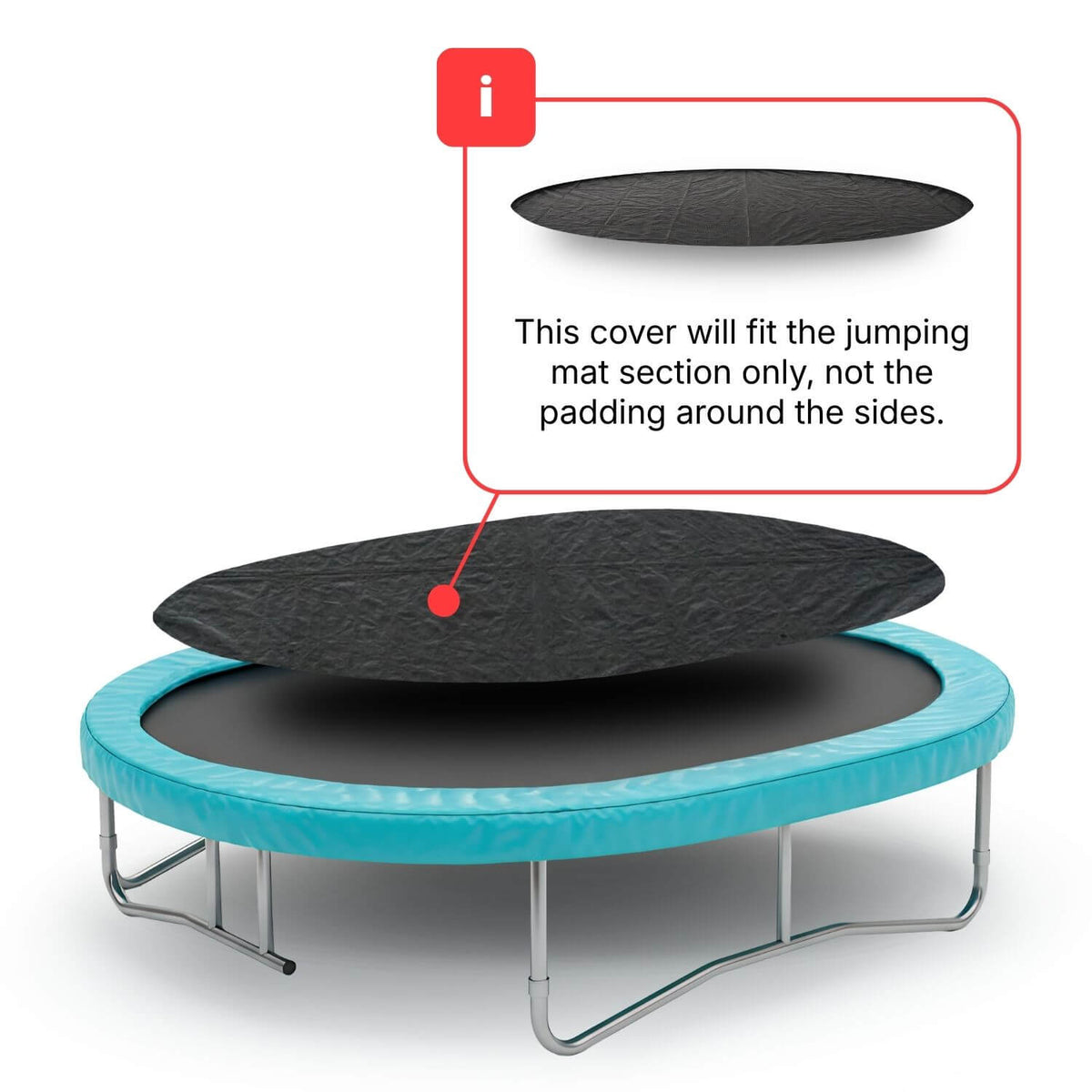10ft x 7ft Oval Trampoline Debris Cover