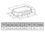Intex 20ft x 10ft x 48" Prism Frame™ Oval Above Ground Swimming Pool with Filter Pump and Accessories