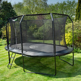 15ft x 10ft JumpPRO™ Xcel Black Oval Trampoline with Enclosure