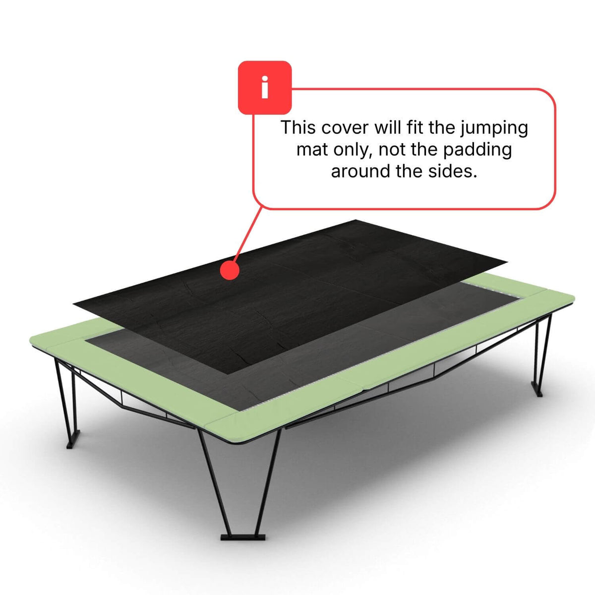 11ft x 8ft Rectangular Trampoline Debris Cover