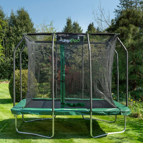 9ft x 6ft JumpPRO™ Xcite Green Rectangular Trampoline with Enclosure