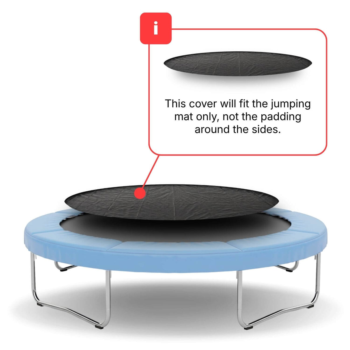 8ft Round Trampoline Debris Cover