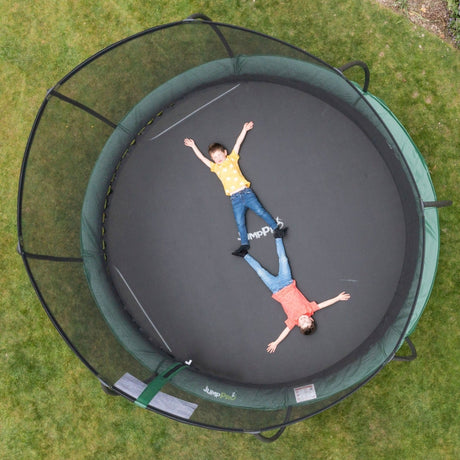 8ft JumpPRO™ Xcite Green Round Trampoline with Enclosure