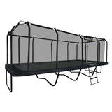 23ft x 10ft JumpPRO™ Xtra Giant Black Rectangular Trampoline - ** Plus 2 Free Trampoline Goals! **