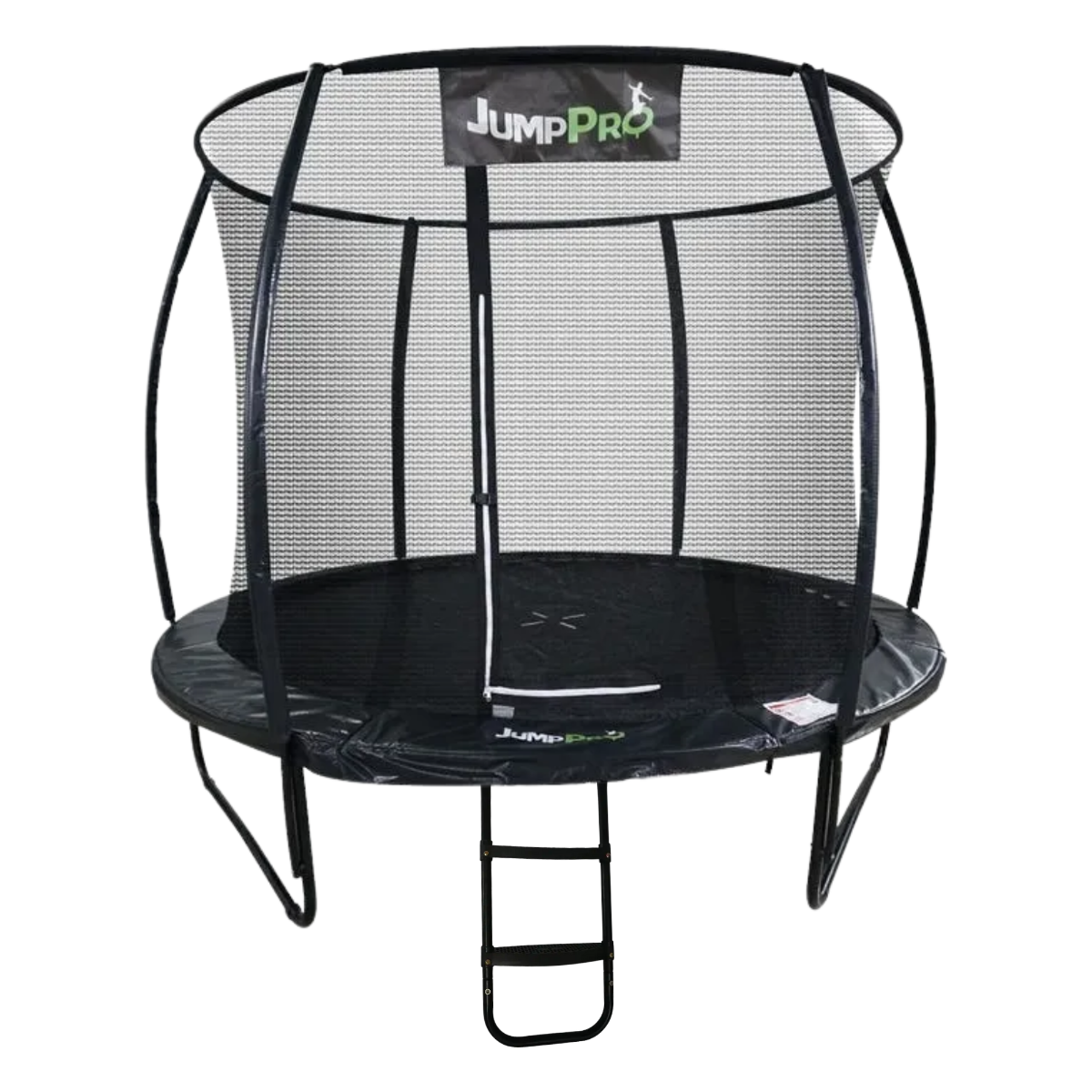 8ft JumpPRO™ Xcel Black Round Trampoline with Enclosure