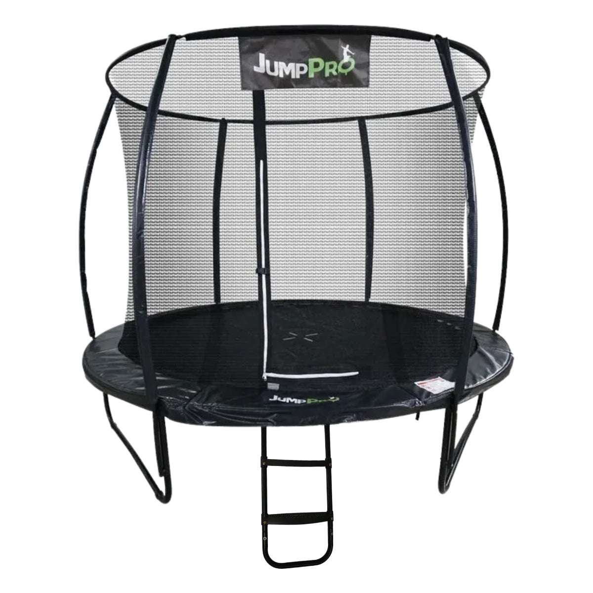 10ft JumpPRO® Xcel Black Round Trampoline with Enclosure
