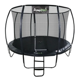 14ft JumpPRO™ Xcel Black Round Trampoline with Enclosure