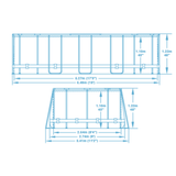 Bestway 18ft x 9ft x 48" Oval Steel Pro Max Above Ground Swimming Pool, Filter Pump & Accessories