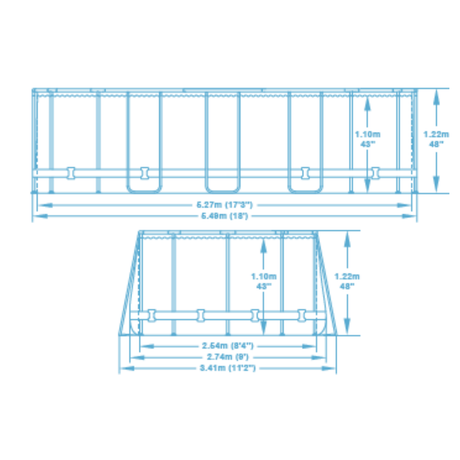 Bestway 18ft x 9ft x 48" Oval Steel Pro Max Above Ground Swimming Pool, Filter Pump & Accessories