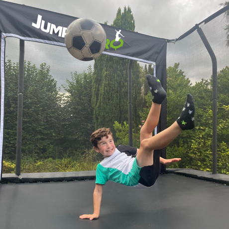 JumpPRO Trampoline Goal (Medium) - The Only Trampoline Football Goal in the World!